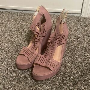 Dusty rose dress shoes